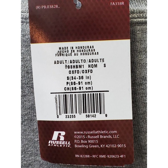 Russell Women's Solid Gray Polyester Long Sleeve Round Neck Pullover Sweater S - Picture 8 of 11